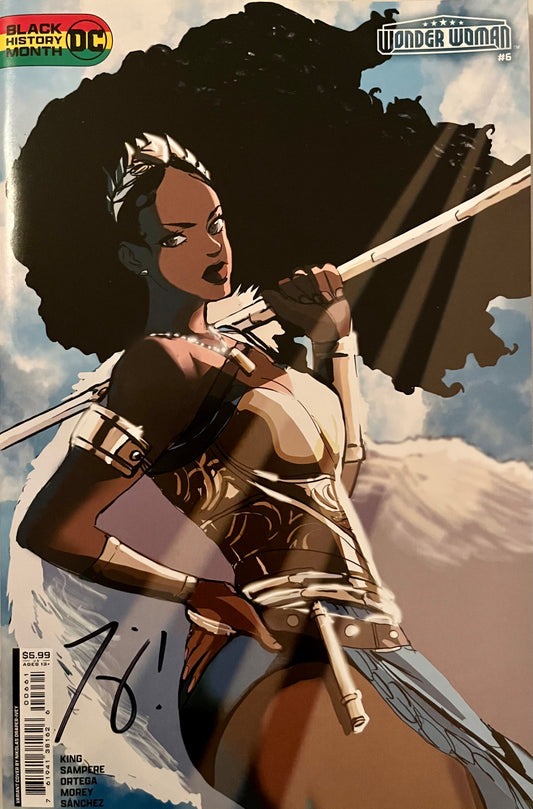 WONDER WOMAN #6 CVR D NIKOLAS DRAPER-IVEY BLACK HISTORY MONTH CARD STOCK VAR [SIGNED BY TOM KING]