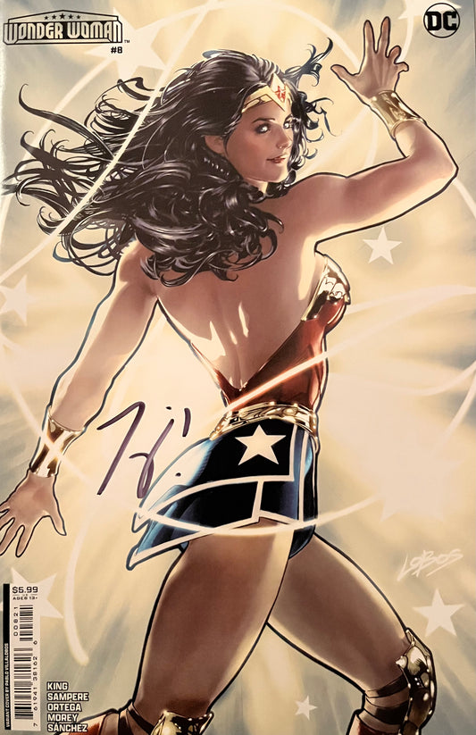 WONDER WOMAN #8 CVR C PABLO VILLALOBOS CARD STOCK VAR [SIGNED BY TOM KING]