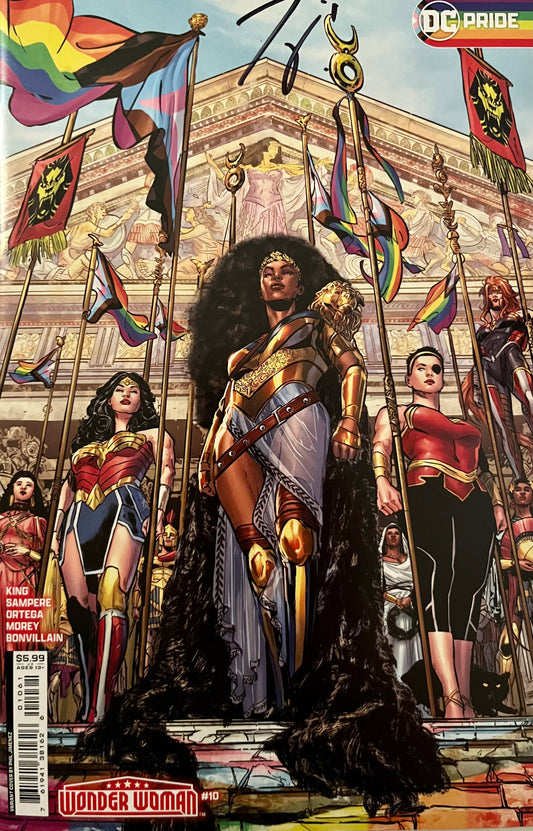 WONDER WOMAN #10 CVR D PHIL JIMENEZ DC PRIDE 2024 CARD STOCK VAR [SIGNED BY TOM KING]